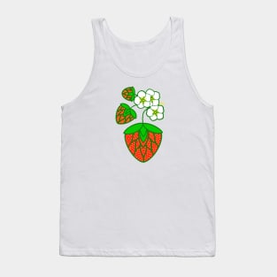 Strawberry Design Tank Top